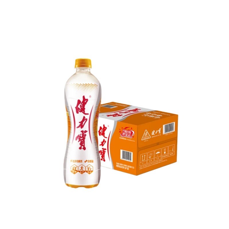 无糖健力宝饮料560ml橙蜜味瓶装运动汽水饮品电解质气泡橙味夏日