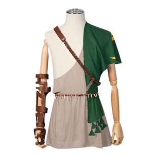 旷野之息2林克cos服塞尔达传说王国之泪c服游戏角色男海利亚盾牌