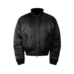 SUITEDALL3M新雪丽MA-1座山雕棉服Bomber 狐狸毛短宽加厚棉服外套