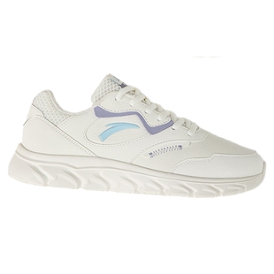 安踏运动鞋女鞋秋冬新款官方正品跑步鞋皮面防泼水软底轻便不累脚