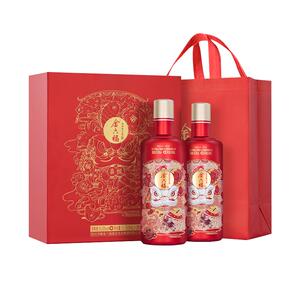 【甄选礼盒】金六福酒喜悦礼盒50.8度绵柔浓香型500ml*2瓶
