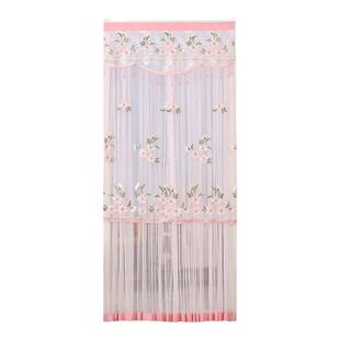 蕾丝门帘家用防蚊纱帘隔断帘卧室房间遮挡帘高级感帘子防隐私新款