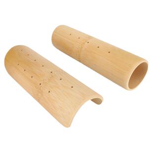 竹枕头颈椎枕修复护治颈肩牵引矫正圆柱形竹筒富贵包硬枕热敷专用