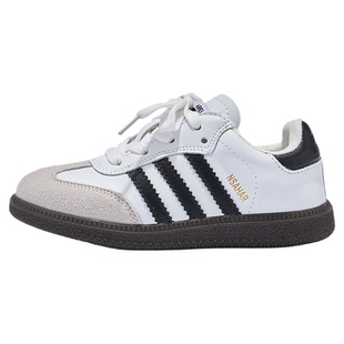 真皮儿童德训鞋2026春秋新款阿甘鞋男童板鞋软底透气女童运动鞋潮