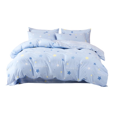 水星儿童40S全棉套件母婴A类抑菌百分百纯棉三/四件套大耳狗卡通