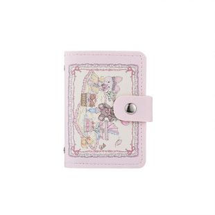 野餐兔熊原创卡包卡通可爱个性女生多卡位大容量银行卡防消磁卡套