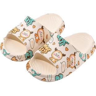 宝宝拖鞋夏男童女宝卡通印花儿童拖鞋1-3岁2婴幼儿宝宝凉拖鞋防滑