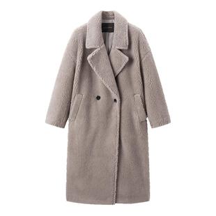 太平鸟年冬季新款teddy驼绒大衣A1AAE4551