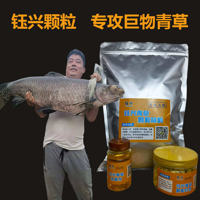 青鱼颗粒黑坑专用皮筋窝料泡螺蛳小药钓大物鱼饵料野钓通杀水库