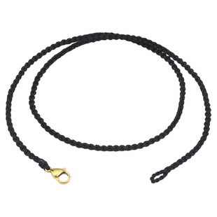 高端手工编织绳玉坠黄金锁编绳无事牌配绳吊坠挂绳锁骨链素绳挂脖