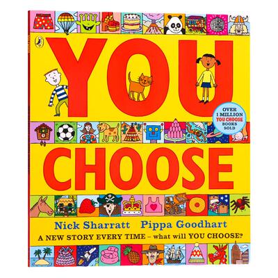 英文原版绘本 You Choose 超凡想象益智大书 想象力培养 名家Nick Sharratt 平装大开本 色彩鲜艳 儿童英语早教启蒙绘本