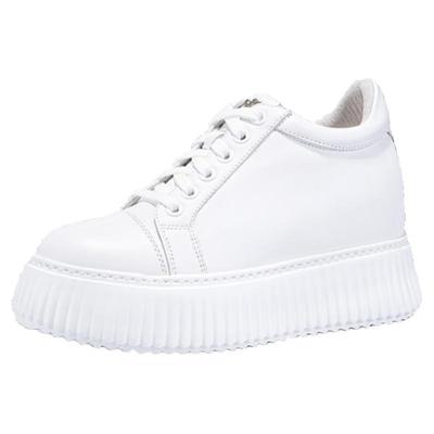 明星同款艾今9cm增高超轻小白鞋