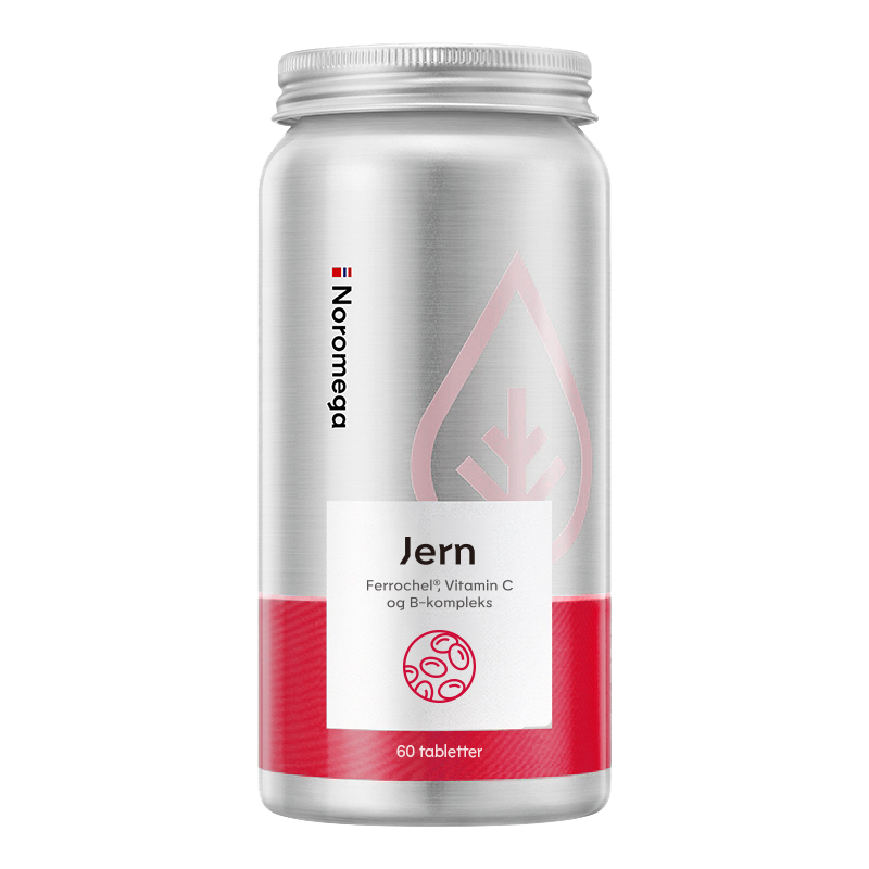 挪威进口Noromega诺欧美嘉螯合补铁片补气血补铁剂女性孕妇叶酸