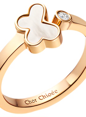 杜蔻蝴蝶戒指新年礼物生日礼物