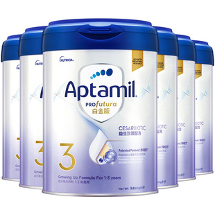 爱他美白金致亲产道同类益生菌 3段奶粉900g1岁以上*6罐