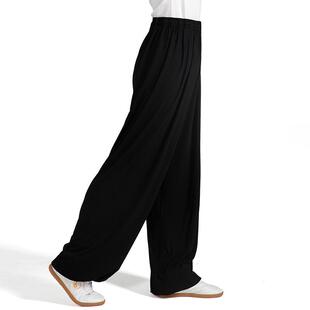 追风英雄太极裤女2025新款春秋冬季莫代尔灯笼裤太极拳练功裤男士