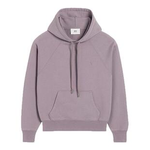 Ami Paris男女同款经典款同色爱心宽松长袖连帽卫衣