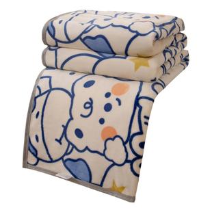 小毛毯冬季加厚保暖珊瑚绒毯子办公室午睡毯沙发盖毯法兰绒空调毯