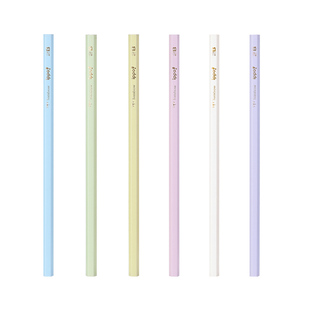 日本Tombow蜻蜓马卡龙系列木头铅笔小学生用 2比考试六角杆美术素描绘画铅笔套装文具hb/2b