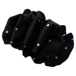 云朵泡泡波点碎花香蕉夹氛围感半扎发夹后脑勺高马尾横夹盘发抓夹