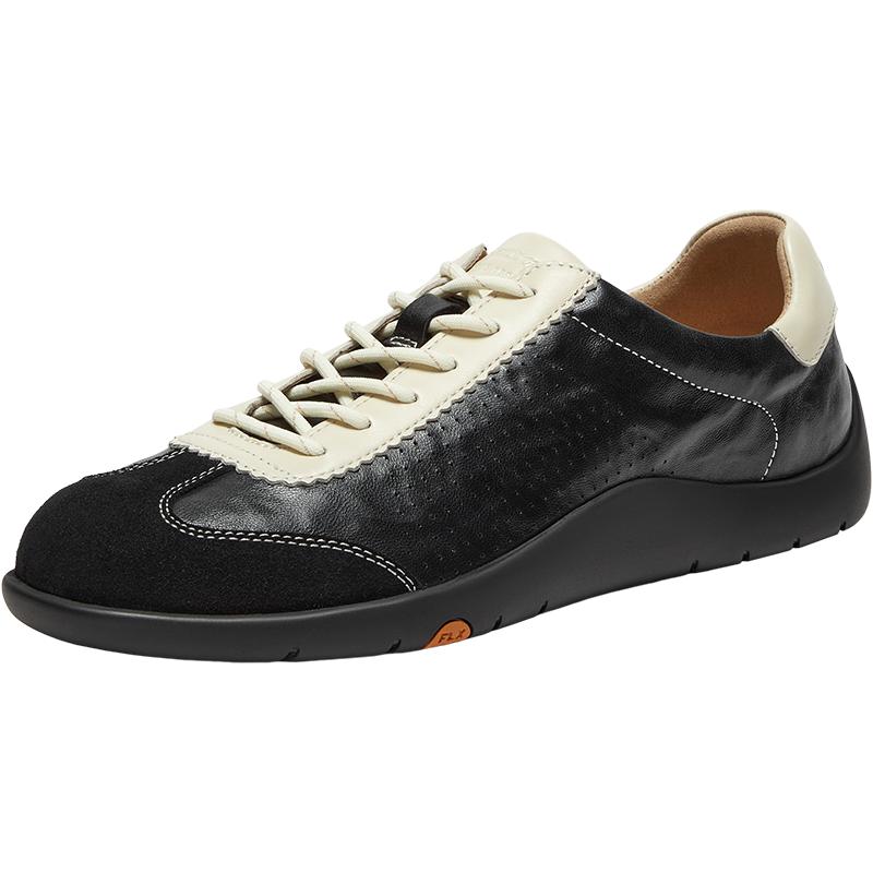 孙乐言同款Bata羊皮书德训25秋商场款软底休闲运动男鞋EYR36CM5