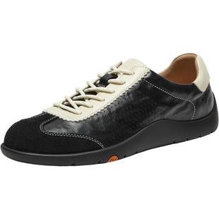 孙乐言同款Bata羊皮书德训25秋商场款软底休闲运动男鞋EYR36CM5