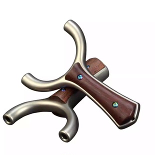 聚义不锈钢逐日斜顶卡球扁皮弹弓架大威力高精度户外成年人专用弓