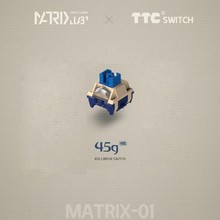 Matrix 线性 段落 定制轴 客制化机械键盘 45g53g TTC