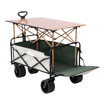 户外露营车摆摊小推车