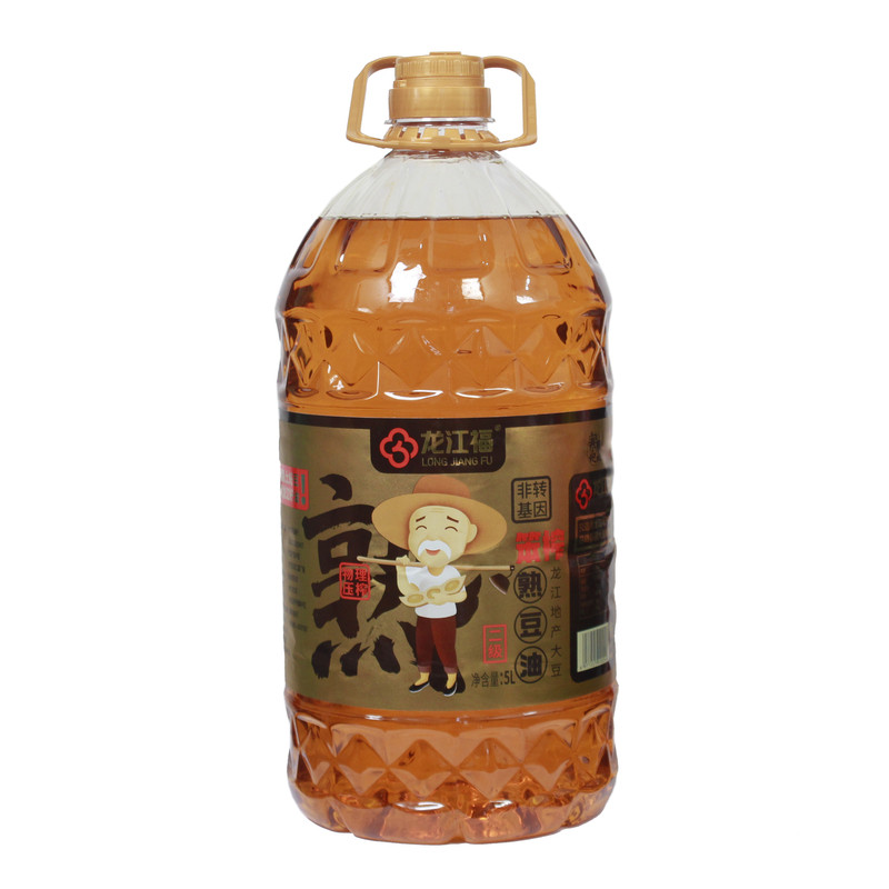 龙江福非转基因笨榨熟豆油