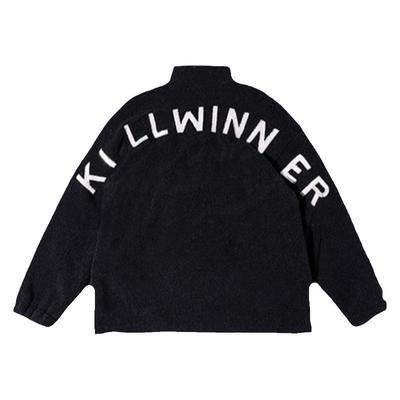 KILLWINNER仿羊羔绒刺绣外套男