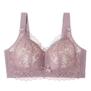 美思大胸显小内衣女无钢圈全罩杯收副乳防下垂夏季大码文胸罩薄款