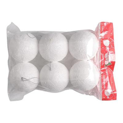 橱窗布置圣诞节装饰白色泡沫雪球