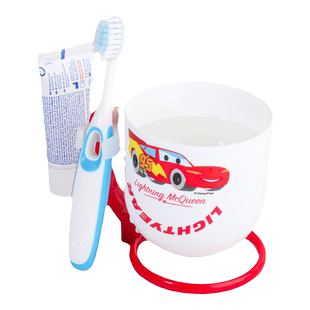 迪士尼儿童漱口水杯可爱家用男孩女童家用刷牙杯米奇防摔口杯宝宝