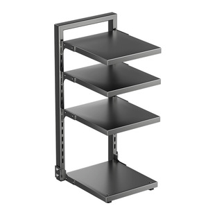 厨房锅具收纳架多层置物架橱柜内分层水槽下台面多功能锅架子