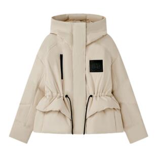 【白鹅绒】Laurel劳芮新款象牙白抽身收腰羽绒服女LWD356L00600