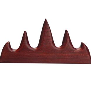 红色毛笔笔搁 多款黑色实木笔山笔挂古风 学生文房四宝美术拾梦美术画材