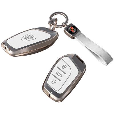 适用于荣威钥匙套带标金属壳