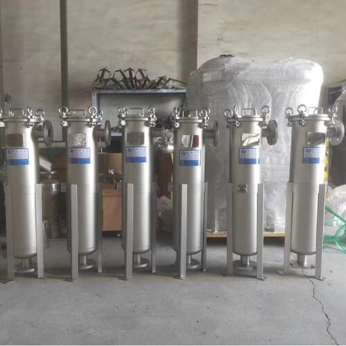 DL-1P2S袋式滤芯过滤器侧入式平板法兰耐高压单袋可喷砂抛光