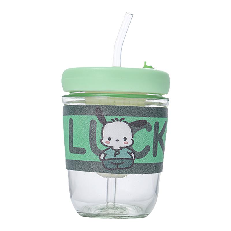 水杯玻璃杯吸管杯女生花茶果茶杯