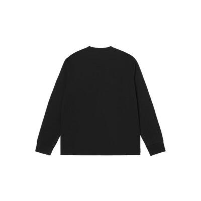 EVISU男士商标标签长袖T恤