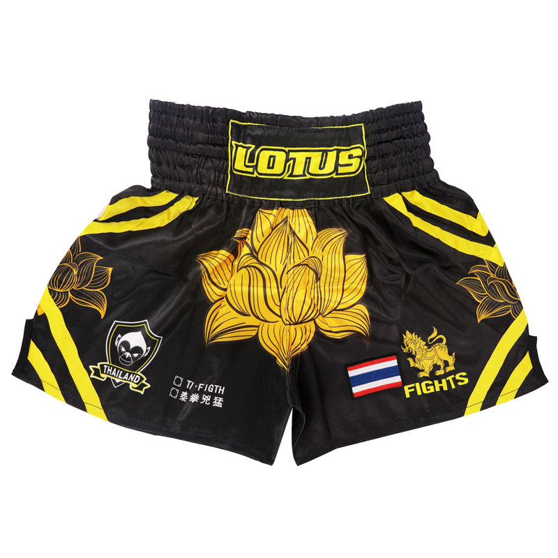 柔猴莲花泰拳短裤MMA搏击运动UFC综合格斗训练健身速干跑步播求新