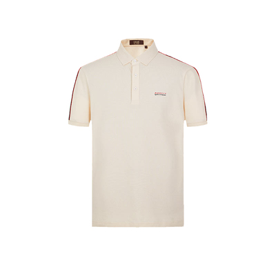 CavalliClass条纹印花翻领Polo衫