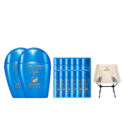 【直播立减】资生堂蓝胖子高倍防晒霜SPF50+户外水润清爽护肤品