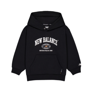 NewBalance nb官方童装 4-14岁春秋新品休闲中性连帽卫衣套头上衣