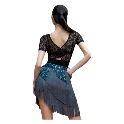 DANCEBABY拉丁舞练功服短袖上衣