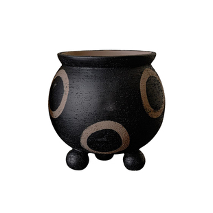 民宿侘寂风软装家居饰品疗愈室布置书柜花瓶花器干花插花猴子摆件