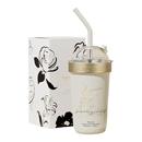 雄泰新款陶瓷内胆吸管保温杯