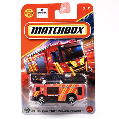 火柴盒城市小车斯堪尼亚XT消防车