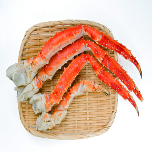 俄罗斯进口熟冻帝王蟹蟹腿 蟹脚半身肩 皇帝蟹大海怪腿蜘蛛蟹礼盒